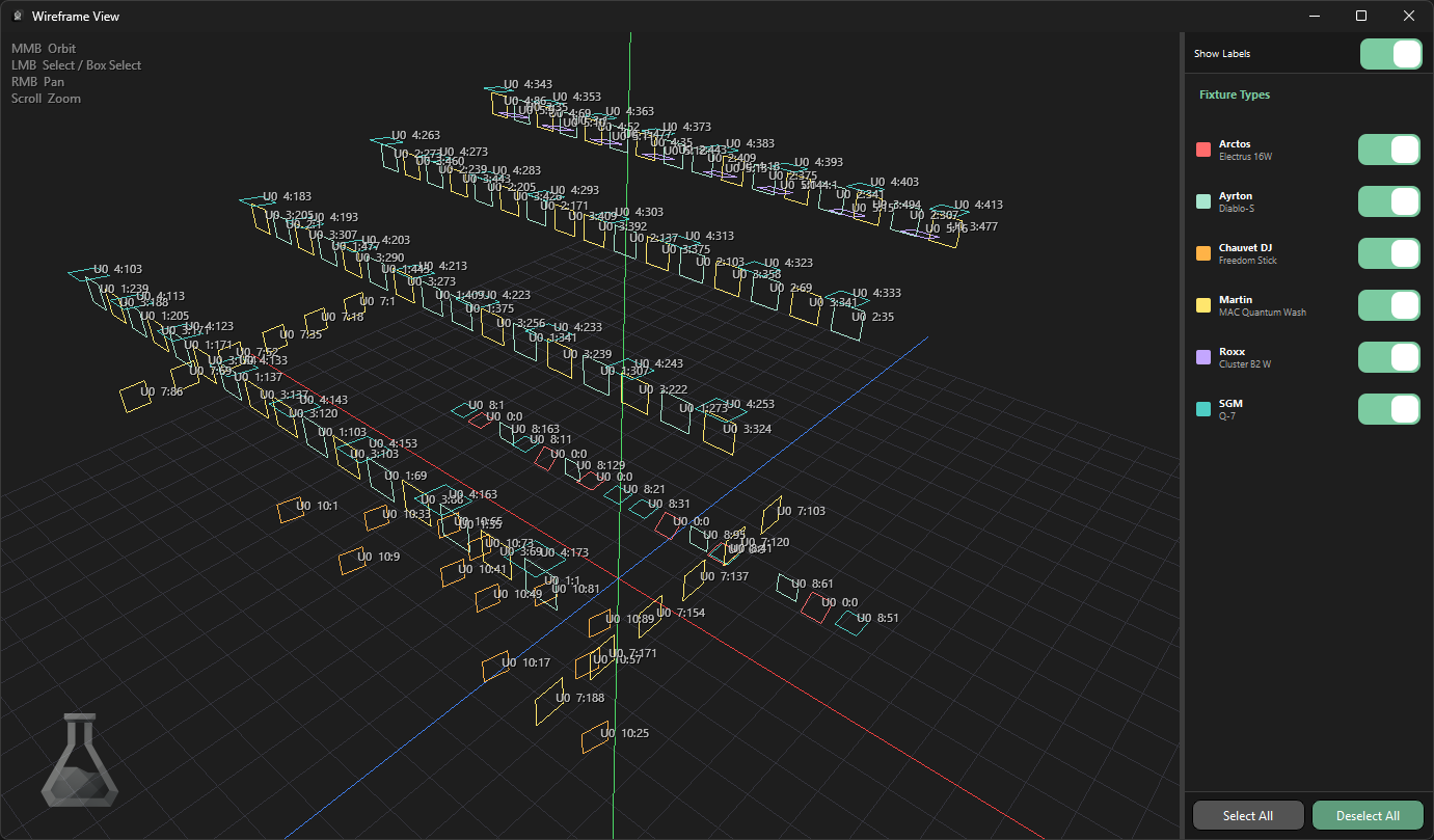 View Wireframe with Labels