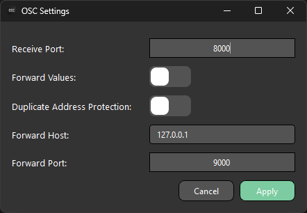 Duplicate Address Protection off